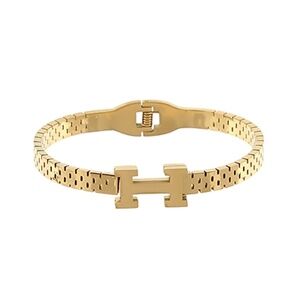 Initial Watchband Bangle Bracelet